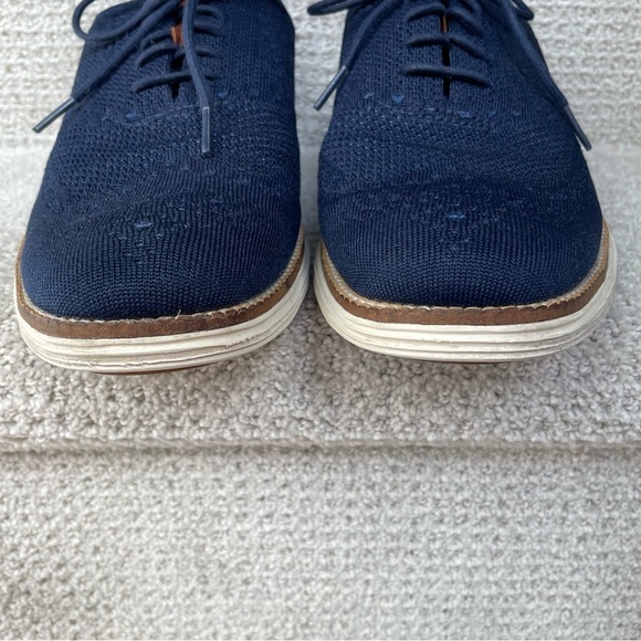 Cole Haan Original Grand Men’s Wingtip Lightweight Blue Fabric Casual Size 10 main image 7